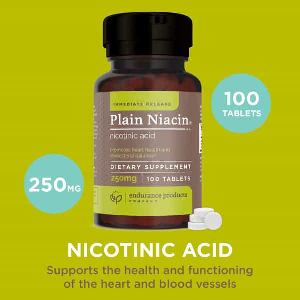 Endurance Products Niacin 250 Mg Tablets | 100 Count