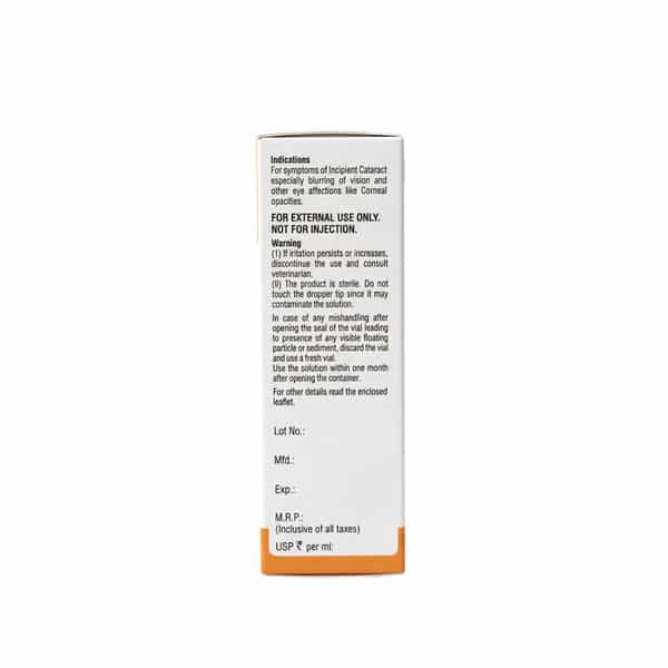 Baksons Veterinary Cineraria Maritima Eye Drops | For Veterinary Use | No Alcohol | Bottle Of 10 Ml