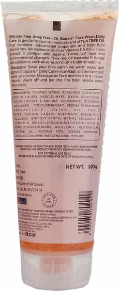 Dr Batra's Face Wash Daily Care Enriched With Tea Tree Oil - 200 Gm