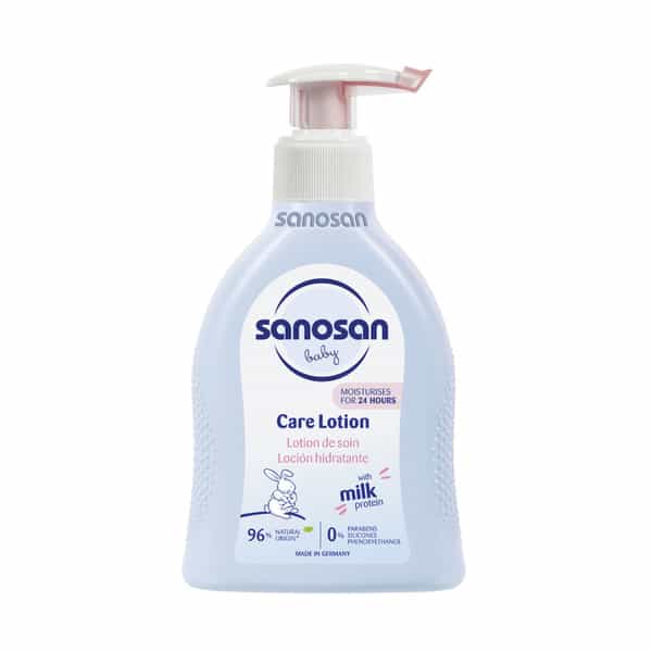 Sanosan Milk Protein Formula Daily Moisturising Milky Lotion Mild & Gentle | Newborn Baby - 200Ml