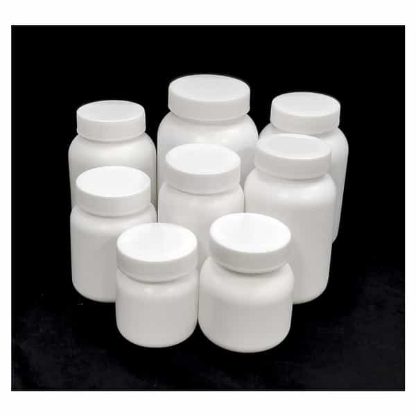 Patco - 60Ml White Hdpe Empty Bottle For Capsules & Tablets - For Ayurvedic Powder Storage (100 Pcs)