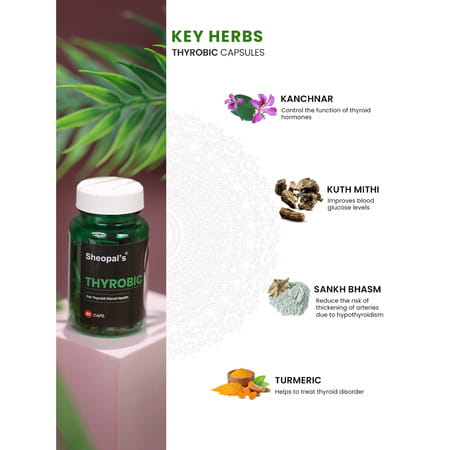 Sheopal'S Pilohem For Hemorrhoids & Thyrobic For Thyroid 60+60 Caps & 30ml Oil