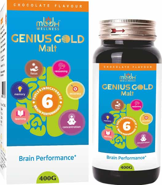 Mbdhwellness Eye Care+Genius Gold+Energy Gold Malt-Herbal Immunity Vision & Brain Booster