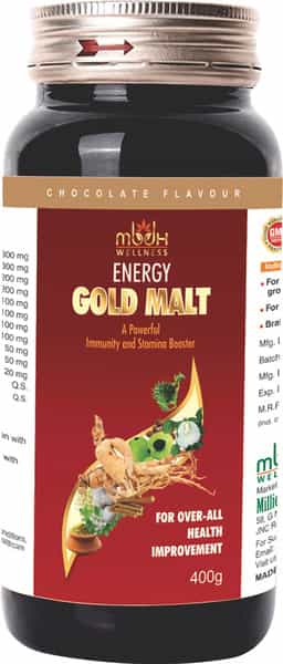 Mbdhwellness Eye Care+Genius Gold+Energy Gold Malt-Herbal Immunity Vision & Brain Booster