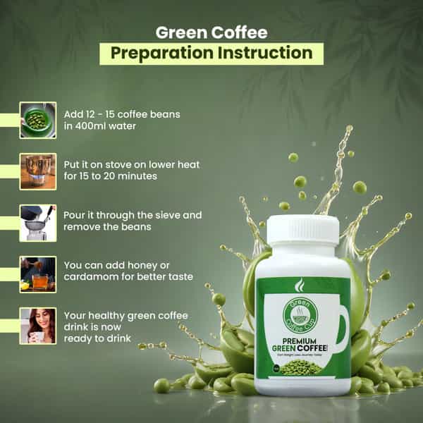 Sheopal's Green Coffee Beans With Chlorogenic Acid- 200Gm