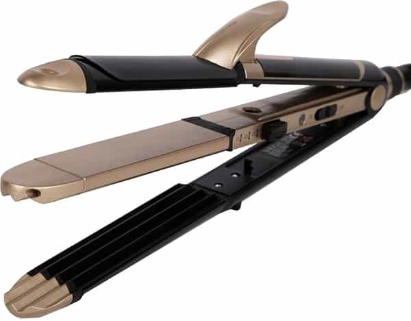 Vega 3 In 1 Hair Styler Straightener Curler & Crimper (Vhscc-01) Black