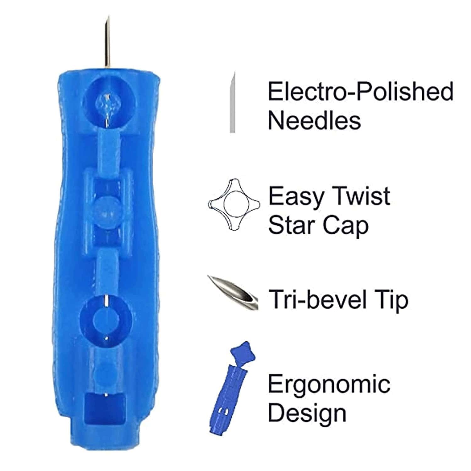 Buy SMARTCARE BLOOD ADJUSTABLE LANCET PEN DEVICE WITH 100