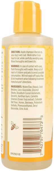 Burt's Bees Oatmeal Dog Shampoo | Colloidal Oat Flour & Honey | 118 Ml