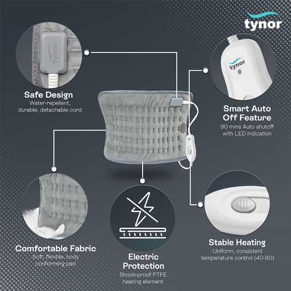 Tynor Heating Pad Grey Standard 1 Unit