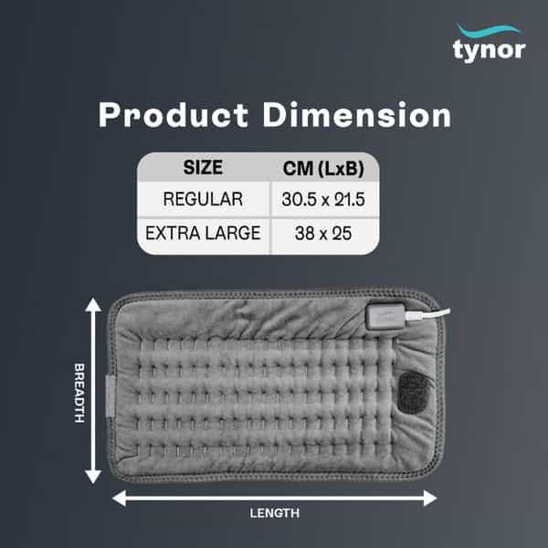 Tynor Heating Pad Grey Standard 1 Unit