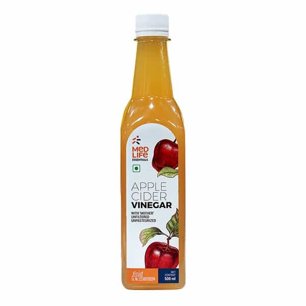 Apple Cider Vinegar Pack Of 2*500 Ml Medlife Essential