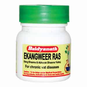 Baidyanath Asli Ayurved Ekangweer Ras | Pain Relief Tablets | 40 Tablets (pack Of 2)