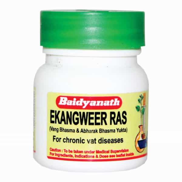 Baidyanath Asli Ayurved Ekangweer Ras | Pain Relief Tablets | 40 Tablets (Pack Of 2)