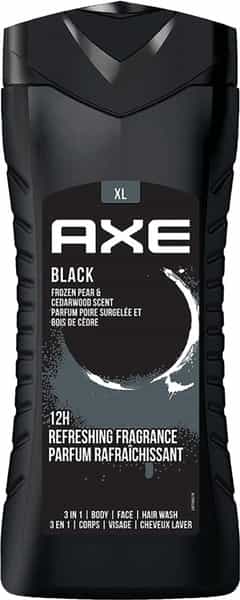Axe Black 3 In 1 Body | Face & Hair Wash For Men | Long-Lasting Fragrance | 400Ml