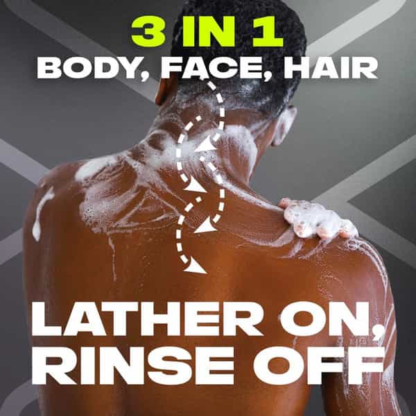 Axe Black 3 In 1 Body | Face & Hair Wash For Men | Long-Lasting Fragrance | 400Ml