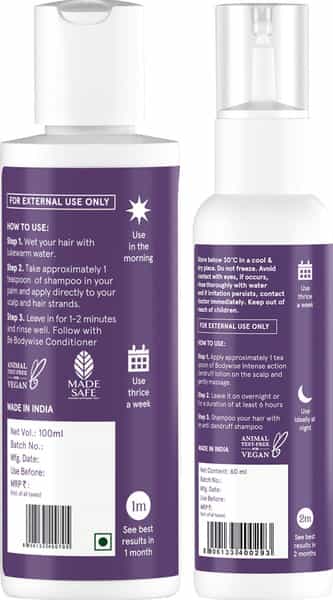 Be Bodywise Anti Dandruff Starter Pack With 1% Ketoconazole Shampoo + Anti Dandruff Lotion