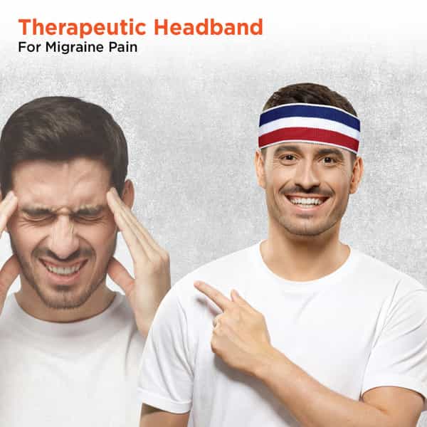 Vissco Headache Band (Mild Support)| Relieves Headache With Firm &Uniform Compression (Multicolour)