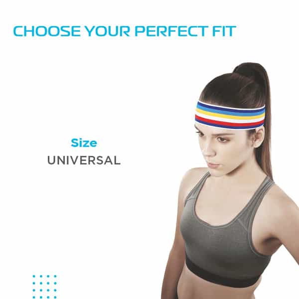 Vissco Headache Band (Mild Support)| Relieves Headache With Firm &Uniform Compression (Multicolour)