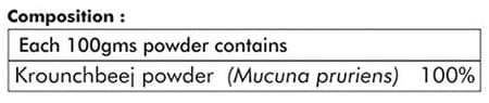 Ayur Champ - Pack Of 5 - Krounchbeej Powder (Mucuna Pruriens) Powder - 1 Kg
