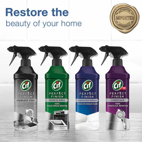 Cif Perfect Finish Mould Stain Remover Spray For All Surfaces Imported 435Ml