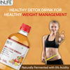 Inlife Apple Cider Vinegar With Garlic Ginger Lemon Honey Mother Of Vinegar Weight Management-500 Ml