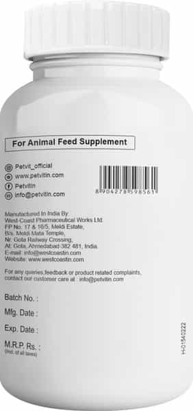 Petvit Urinary Support Tablets All Breeds Of Dogs & Cats - 60 Chewable Tablets