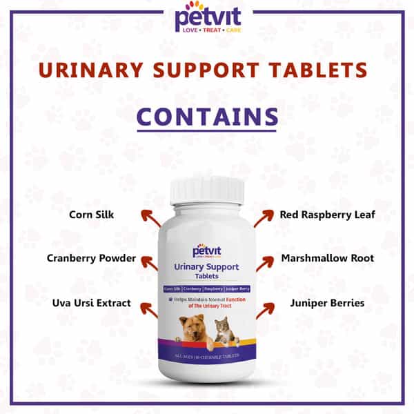 Petvit Urinary Support Tablets All Breeds Of Dogs & Cats - 60 Chewable Tablets