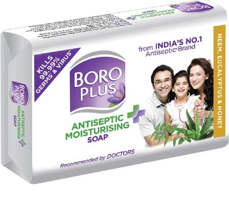 Boroplus Antiseptic + Moisturising Soap - Neem | Eucalyptus & Honey - 125 Gm