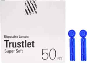 Arkray Trustlet 50 Disposable Sterile Lancets For Glucose Monitor Glucometer Lancets (50)