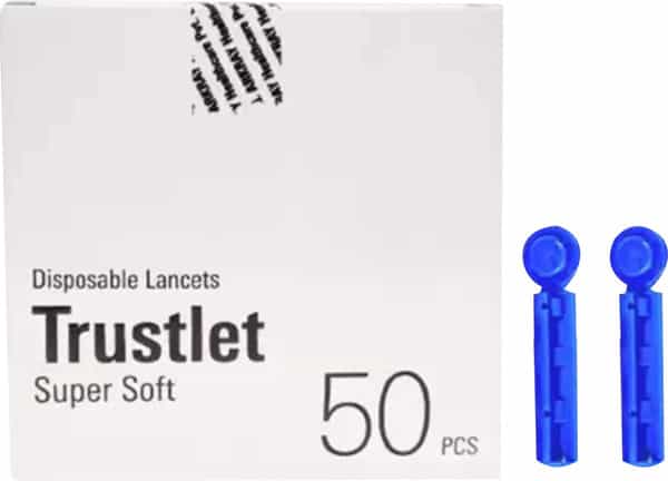 Arkray Trustlet 50 Disposable Sterile Lancets For Glucose Monitor Glucometer Lancets (50)