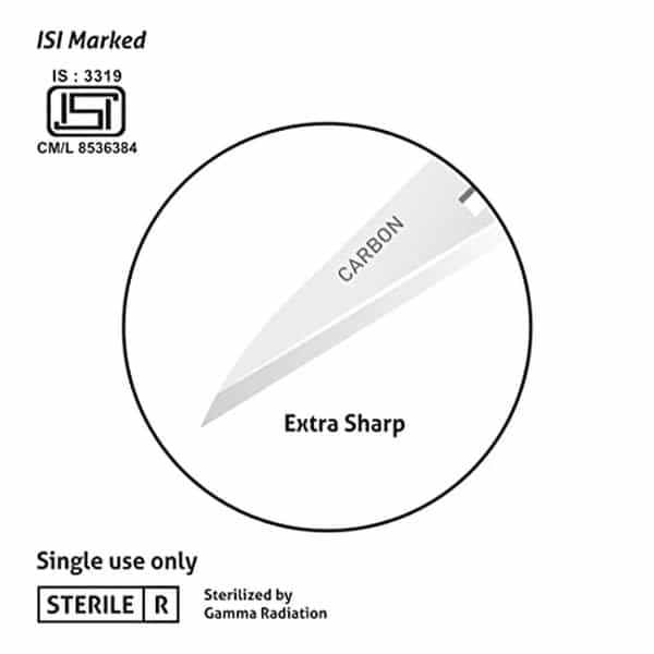Paramount Surgical Blade No. 11 100 Pcs Per Packet Pack Of 1