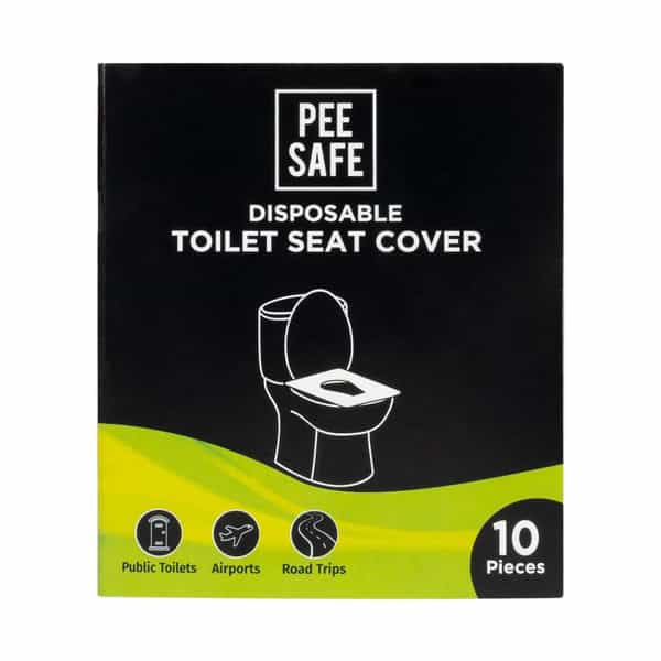 Peesafe Toilet Hygiene Combo - Toilet Seat Sanitizer Mint 50Ml|Disposable Toilet Seat Cover 10N