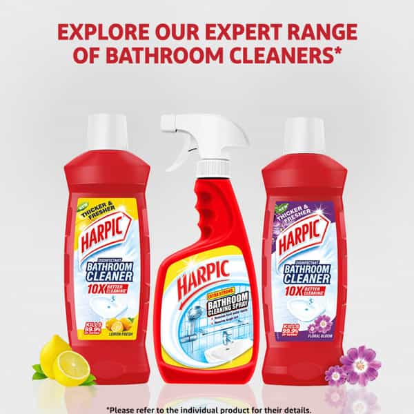 New Harpic Disinfectant Bathroom Cleaner Floral Bloom Bottle 500Ml