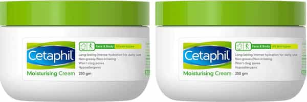 Cetaphil Moisturising Cream | Face & Body | 250 Gm | Pack Of 2