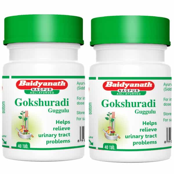 Baidyanath Asli Ayurved Gokshuradi Guggulu | Retention And Painful Micturition - 40X2 Tablets