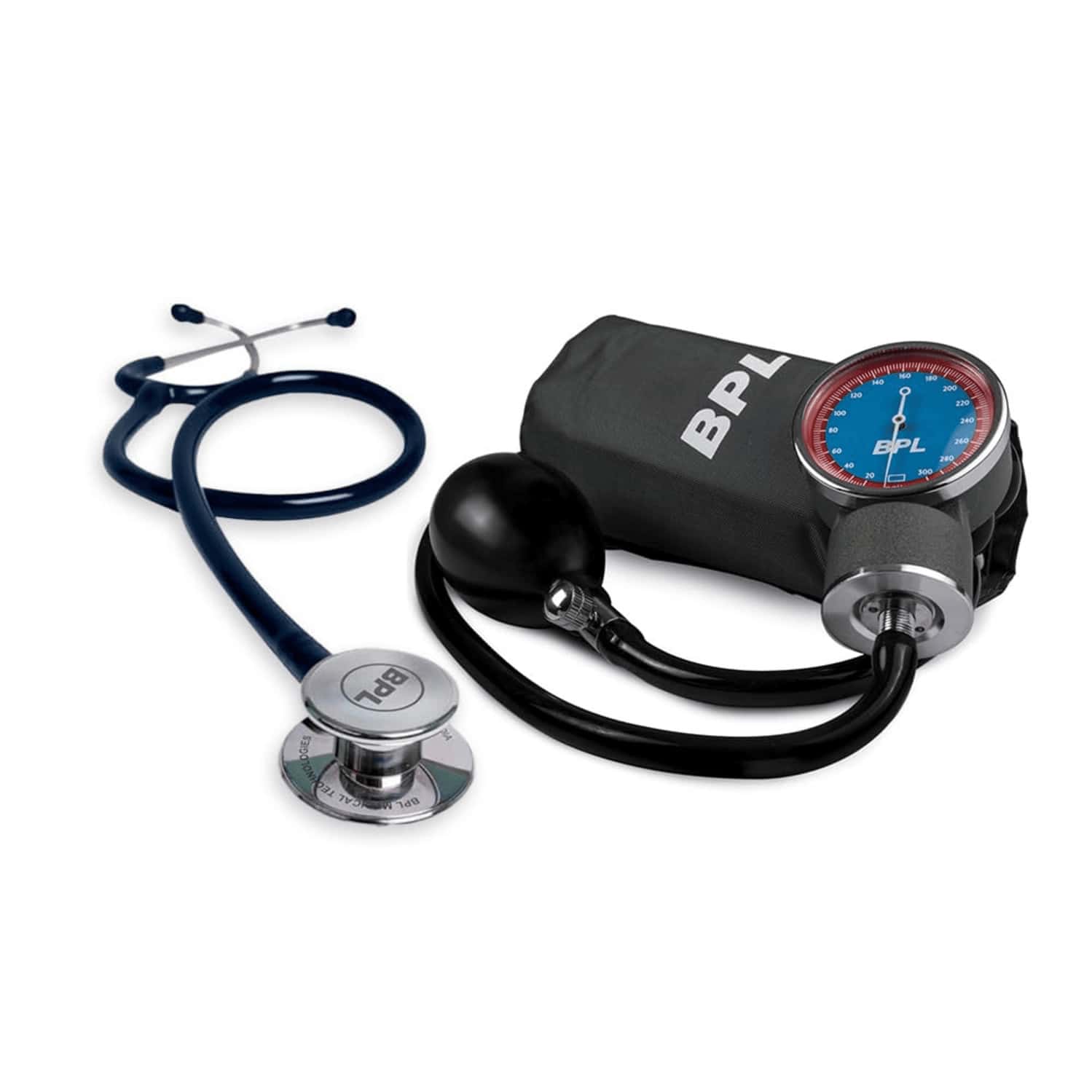 Bpl Medical Technologies Aneroid Sphygmomanometer With St-03 Brass Dual Stethoscope