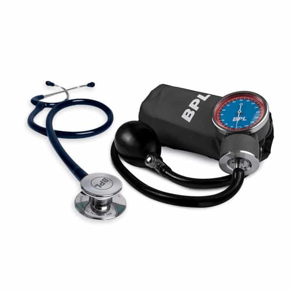Bpl Medical Technologies Aneroid Sphygmomanometer With St-03 Brass Dual Stethoscope