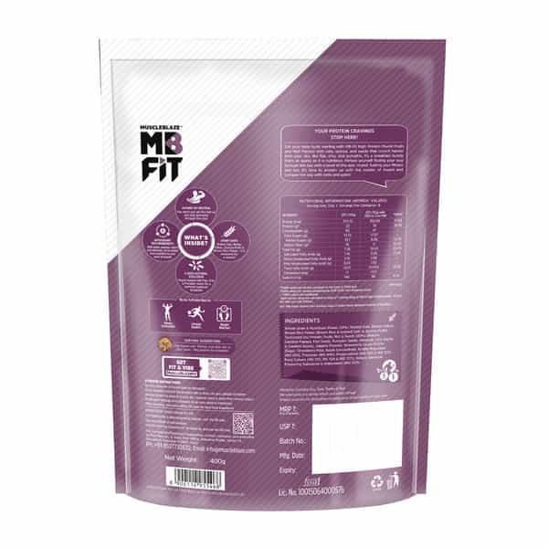 Muscleblaze Fit High Protein Muesli (Fruits & Nut | 400G) | 22G Protein