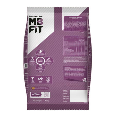 Muscleblaze High Protein Muesli 400 G | Fruits & Nut | 19 G Protein | Protein Breakfast Cereals