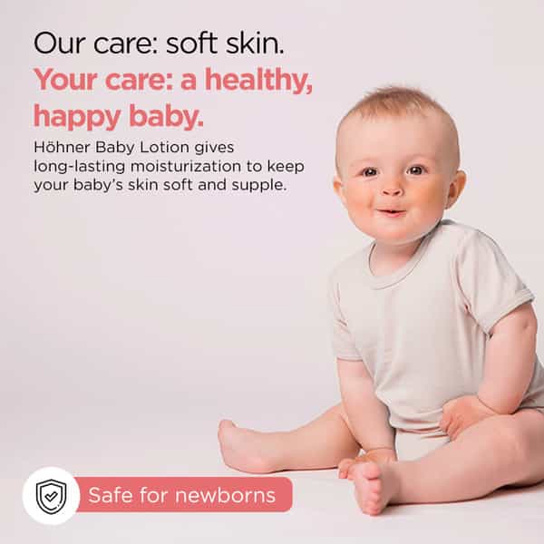 Hohner Baby Lotion Ph 5.5 & Natural Ceramides Oat Lipids & Milk Protein For Daily Use- 200 Ml