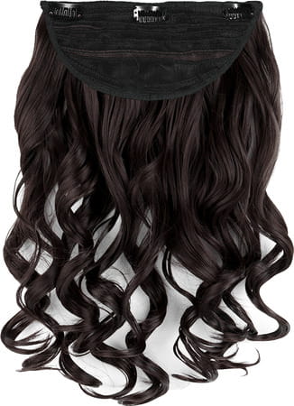 Streak Street Clip-in 18'' Soft Curls Dark Brown Hair Extensions