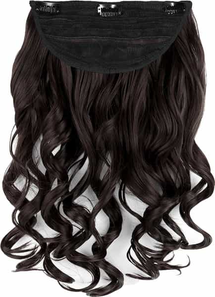Streak Street Clip-In 18'' Soft Curls Dark Brown Hair Extensions
