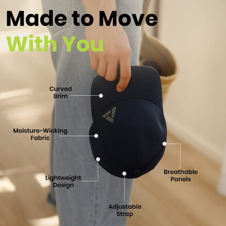 Actifit Unisex Sports Cap | Lightweight & Breathable | Navy | 1 Pack