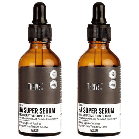 Thriveco 5kda Hyaluronic Acid Super Skin Serum|50 Ml X Pack Of 2
