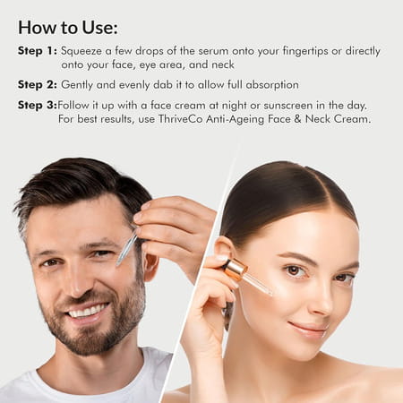 Thriveco 5kda Hyaluronic Acid Super Skin Serum|50 Ml X Pack Of 2