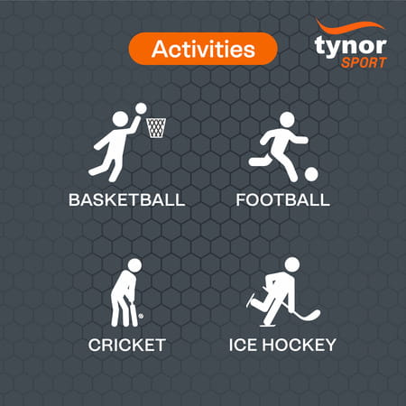 Tynor Ankle Support Air Pro Black & Orange Medium 1 Unit