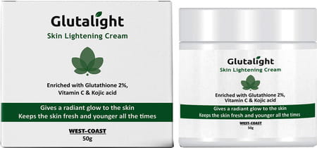 Glutalight Glutathione Vitamin C Kojic Acid Skin Brightening & Lightening Cream - 50g