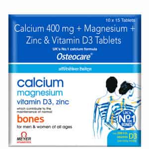 Osteocare Tablets(calcium 400mg+magnesium+zinc & Vitamin D3 Tablets)
