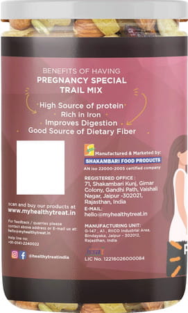 Healthy Treat Pregnancy Special Trail Mix | Nutritional Snack For Moms ( 250 Gm )