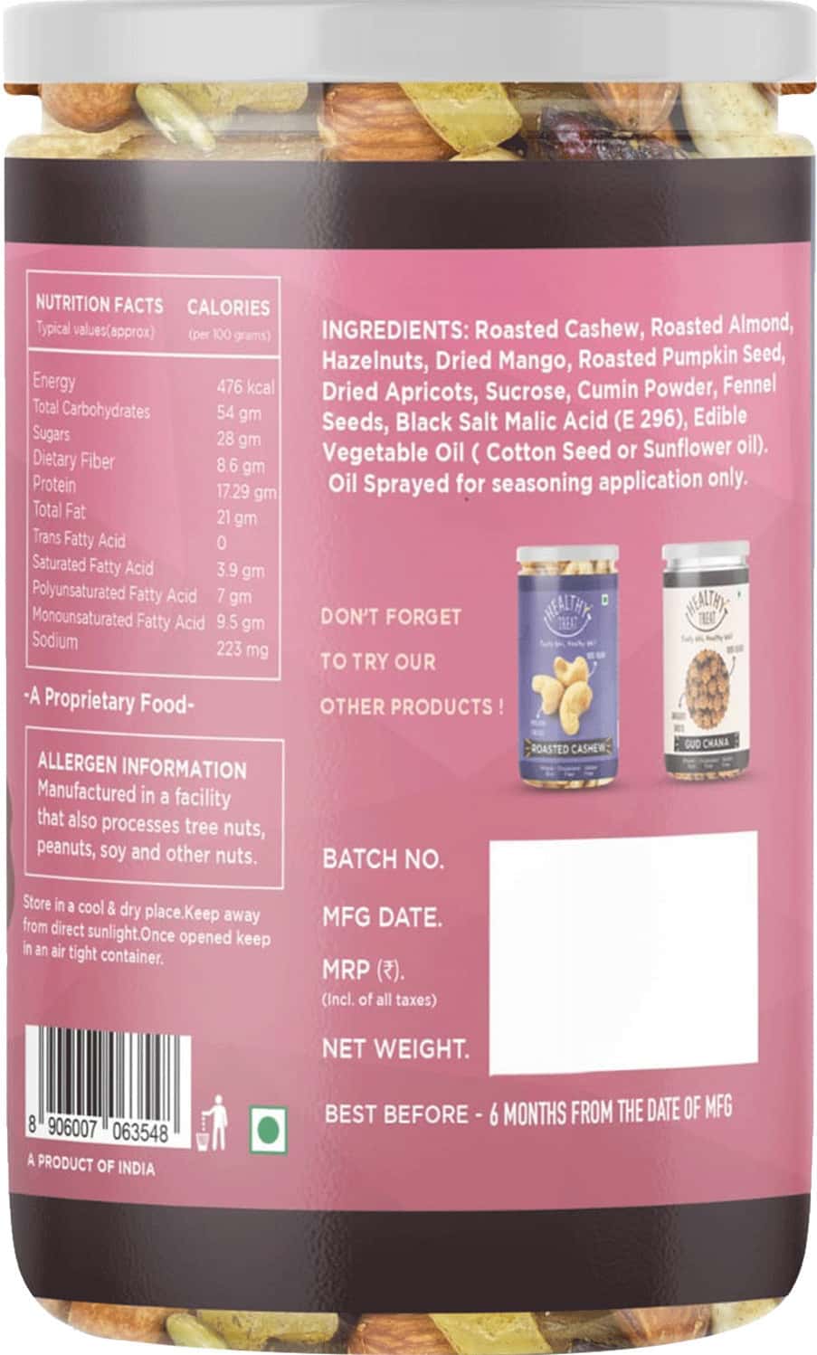 Buy HEALTHY TREAT PREGNANCY SPECIAL TRAIL MIX NUTRITIONAL SNACK FOR